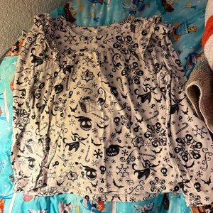 Posh Peanut Disney’s Nightmare Before Christmas Medley Peplum Top 2T GUC
